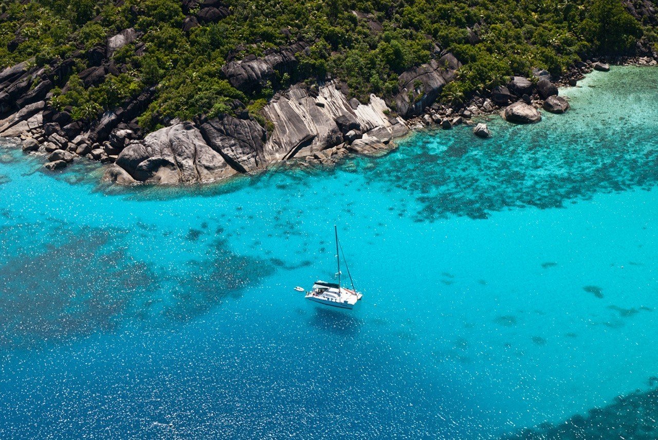 Île de Mahé Prise de vue aérienne