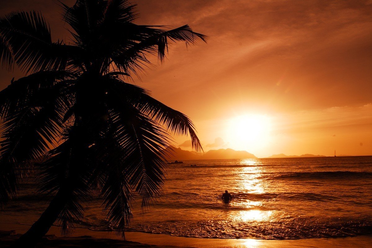 coucher de soleil la digue